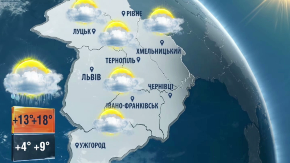 Погода на 8 травня 2020